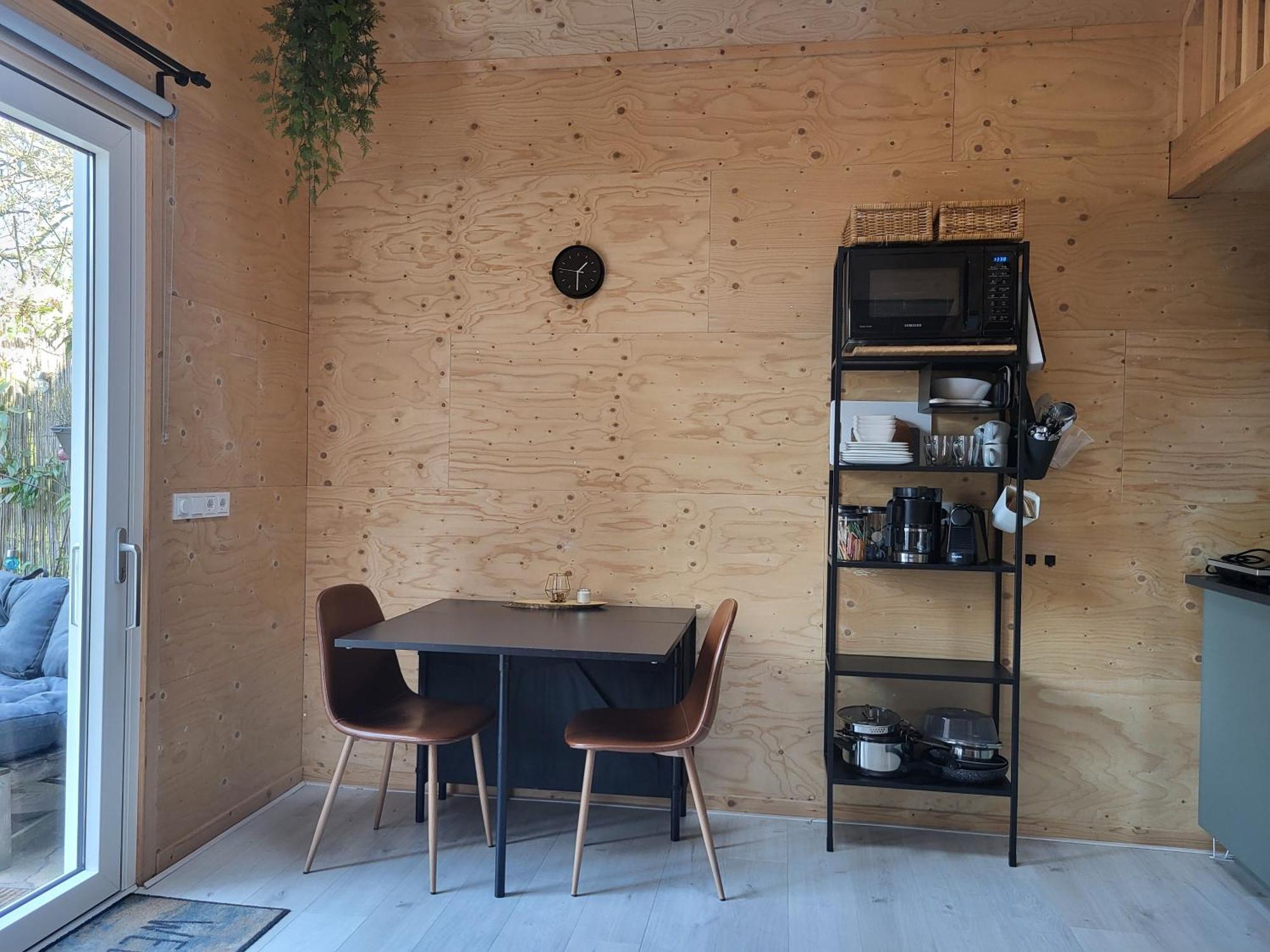 Luxe, sfeervol en ruimtelijk tiny house in het pittoreske Biggekerke Eksteriør bilde